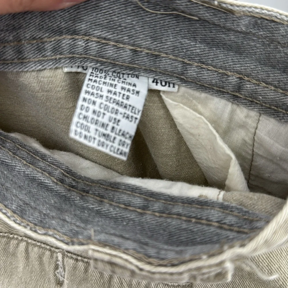 Bugle Boy Khaki relaxed Cargo Pants 40 men’s cotton 90s Y2K casual neutral VTG